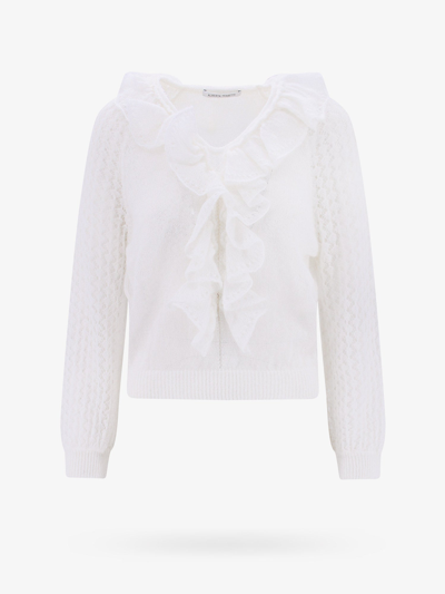 Alberta Ferretti Sweater In White