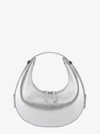 Osoi Metallic Toni Zipped Shoulder Bag In Silver