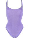 Hunza G Purple Pamela One-piece Swimsuit