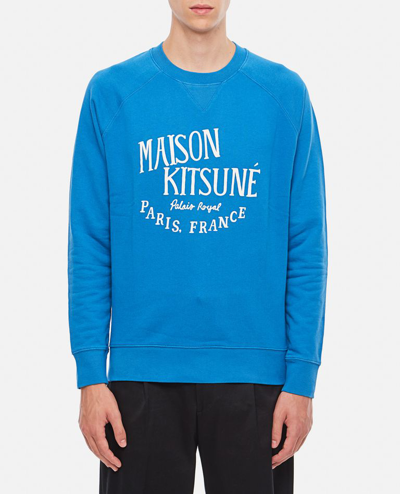 Maison Kitsunã© Palais Royal Classic Sweatshirt In Blue