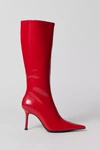Jeffrey Campbell Darlings Pointed Toe Knee High Boot In Red