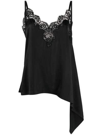 DSQUARED2 CHANTILLY-LACE ASYMMETRIC TOP