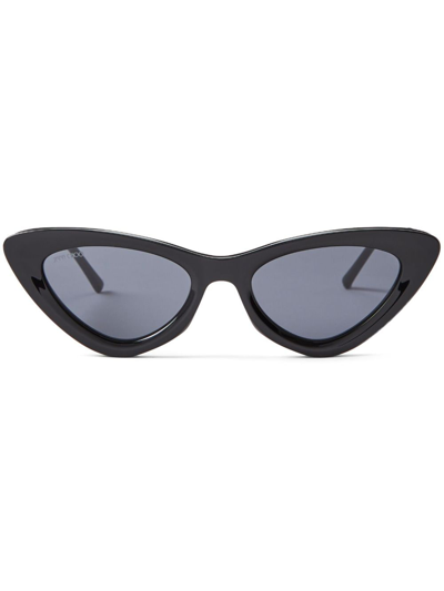 Jimmy Choo Addy Cat-eye Sunglasses In Black