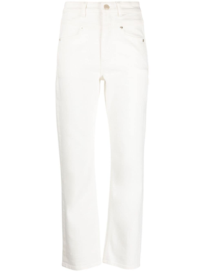 Maje Straight-leg Jeans In Blanc