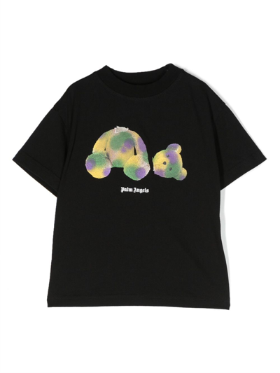 Palm Angels Kids' Kill The Bear T-shirt (4-12 Years) In Black