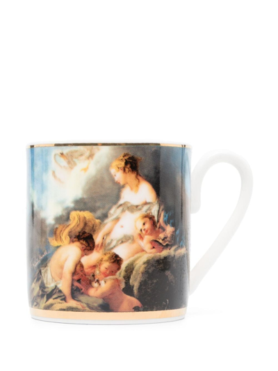 Roberto Cavalli Home Wild-leda-print Coffee Cup With Saucer In Jc018