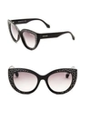 ROBERTO CAVALLI 54MM Crystal-Embellished Cat Eye Sunglasses