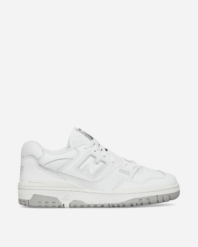 New Balance 550 Perforated Leather Sneakers In White