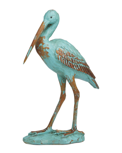 Peyton Lane Bird Decorative Sculpture In Teal