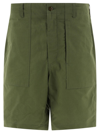 Engineered Garments Fatigue Short In Olive Cotton Ripstop