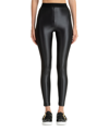Versace Jeans Couture Black Elasticized Leggings In Black