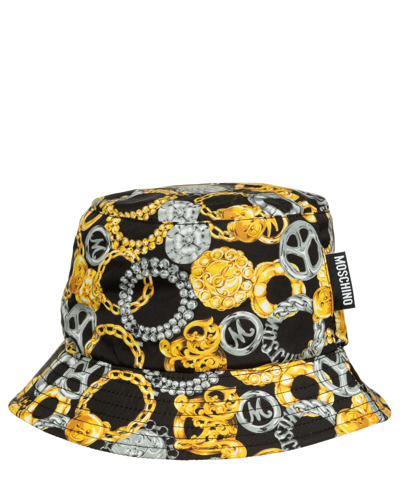 Moschino Bear Charms Hat In Black