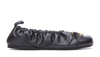 Jw Anderson Decorative-buckle Leather Ballerina Shoes In Black