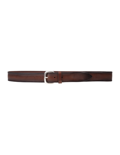 Orciani Bull Soft Belt In Brown Leather