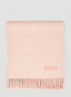 Acne Studios Rich Wool Fringe Scarf - Narrow In Pink