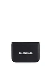 Balenciaga Black Mini Cash Bifold Wallet