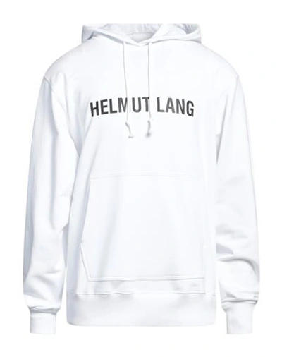 HELMUT LANG HELMUT LANG MAN SWEATSHIRT WHITE SIZE XL COTTON, ELASTANE