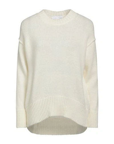 Caractere Caractère Woman Sweater Ivory Size L Virgin Wool, Nylon In White