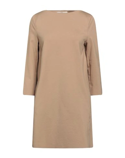 Liviana Conti Woman Midi Dress Camel Size 6 Viscose, Polyamide, Elastane In Beige