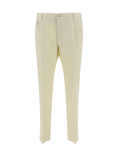 Dolce & Gabbana Trousers In Panna