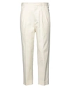 Mauro Grifoni Grifoni Man Pants Ivory Size 30 Cotton, Elastane In White