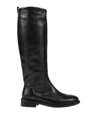 Paola Ferri Woman Knee Boots Black Size 11 Soft Leather