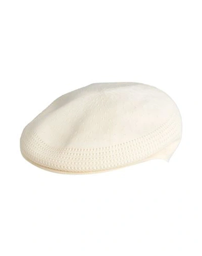 Kangol Man Hat Cream Size L Polyester, Modacrylic, Nylon In White