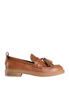 SEE BY CHLOÉ SEE BY CHLOÉ WOMAN LOAFERS TAN SIZE 7 CALFSKIN