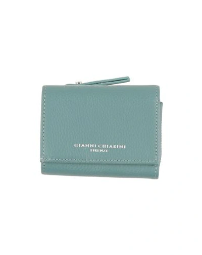 Gianni Chiarini Woman Wallet Pastel Blue Size - Soft Leather