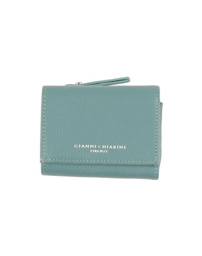 Gianni Chiarini Woman Wallet Pastel Blue Size - Soft Leather In Blue