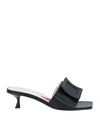 Roger Vivier Woman Sandals Black Size 7 Soft Leather In Black