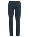 Entre Amis Man Pants Navy Blue Size 38 Cotton, Elastane