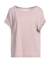 Juvia Woman T-shirt Pastel Pink Size S Cotton, Viscose