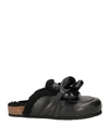 Jw Anderson Woman Mules & Clogs Black Size 6 Calfskin In Black