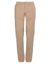 Liu •jo Man Man Pants Camel Size 29w-34l Cotton, Elastane In Beige
