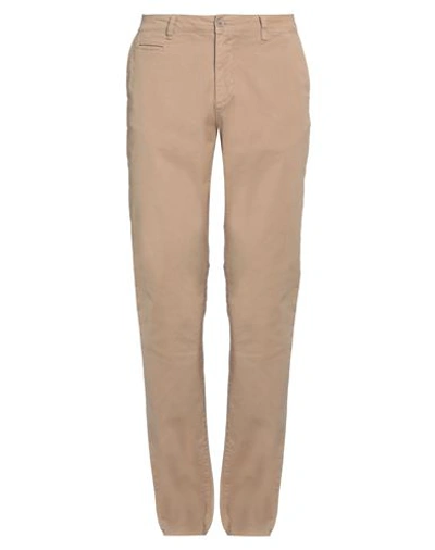 Liu •jo Man Man Pants Camel Size 29w-34l Cotton, Elastane In Beige