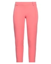 Kocca Woman Pants Salmon Pink Size 6 Polyester, Elastane