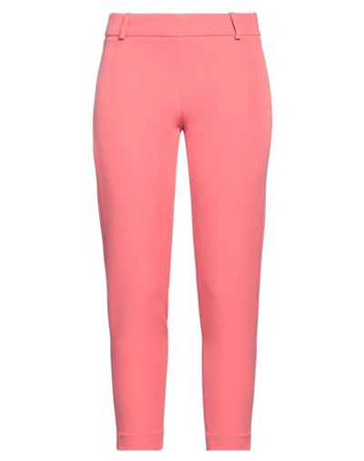 Kocca Woman Pants Salmon Pink Size 8 Polyester, Elastane