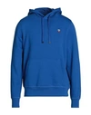 Tommy Hilfiger Man Sweatshirt Bright Blue Size S Cotton, Recycled Polyester