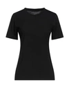 Majestic Filatures Woman T-shirt Black Size 4 Cotton