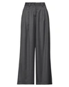 Angela Davis Woman Pants Grey Size 8 Polyester, Viscose, Elastic Fibres