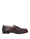 Tod's Woman Loafers Plum Size 4.5 Calfskin In Purple