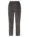 Cigala's Woman Pants Lead Size 28 Cotton, Modal, Polyester, Elastane In Grey
