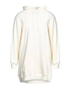 Msgm Man Sweatshirt Ivory Size S Cotton In White