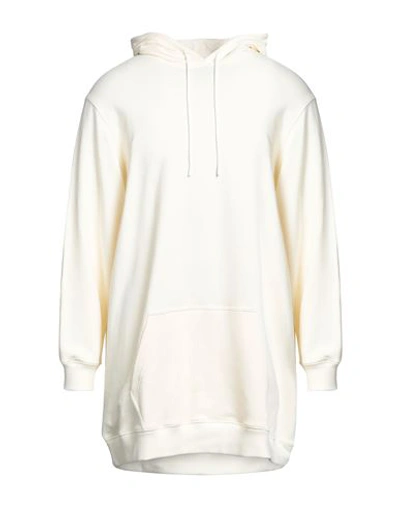 Msgm Man Sweatshirt Ivory Size S Cotton In White
