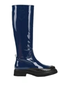 Tod's Woman Boot Blue Size 6.5 Soft Leather