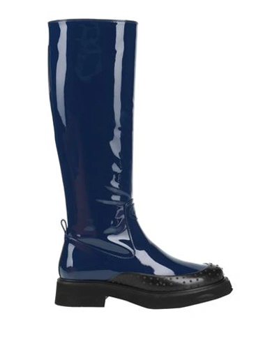 Tod's Woman Boot Blue Size 6.5 Soft Leather