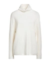 Aragona Woman Turtleneck White Size 8 Wool, Cashmere