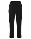 Seventy Sergio Tegon Woman Pants Black Size 8 Polyester, Elastane