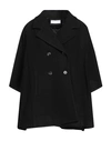Caractere Caractère Woman Overcoat & Trench Coat Black Size M Wool In Black